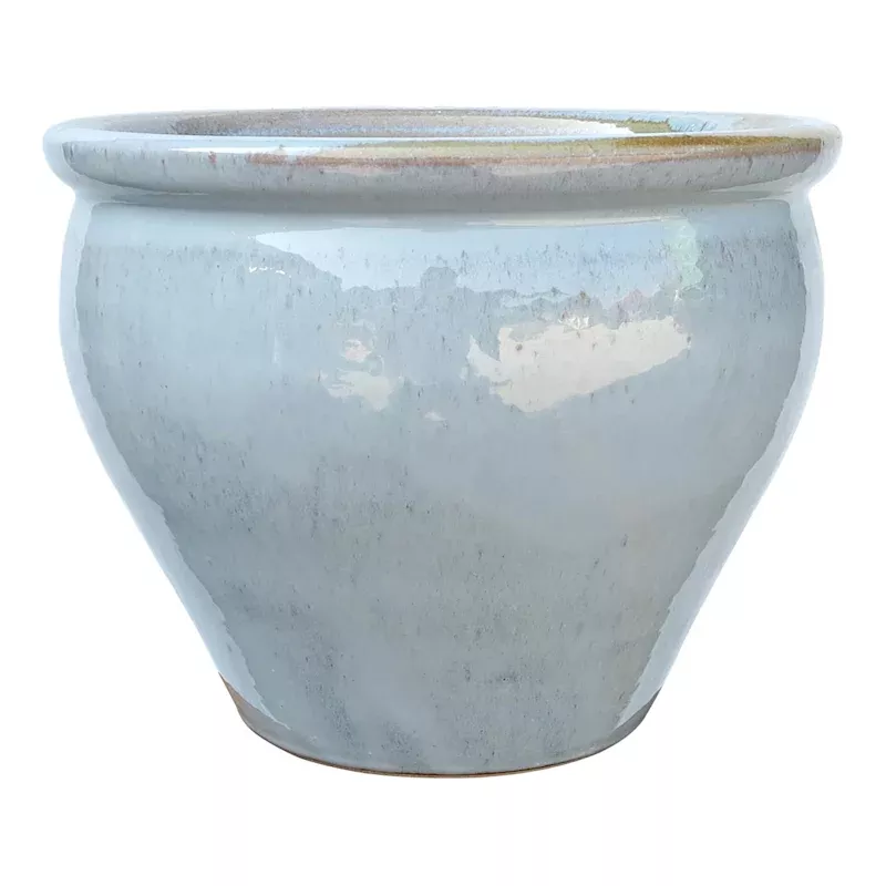 Mews Grey Ceramic Outdoor Planter, Large