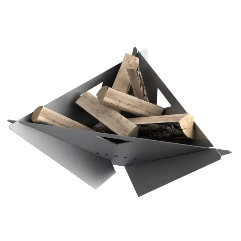 MF Fire 33 Inch Delta Collapsible Wood Burning Fire Pit