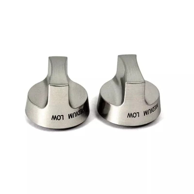 MHP Gas Grill JNR WNK TJK Replacement Silver Gas Control KnobsGGK10S-SET
