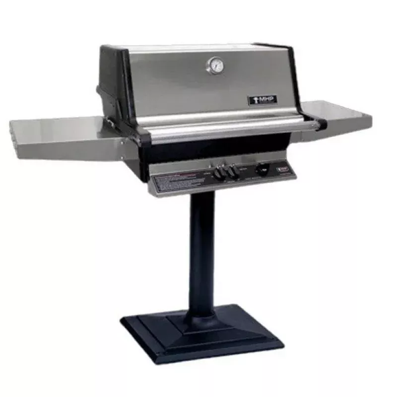 MHP Natural Gas Patio Base Grill W/ Stainless Steel Shelves AMCTMPB-N