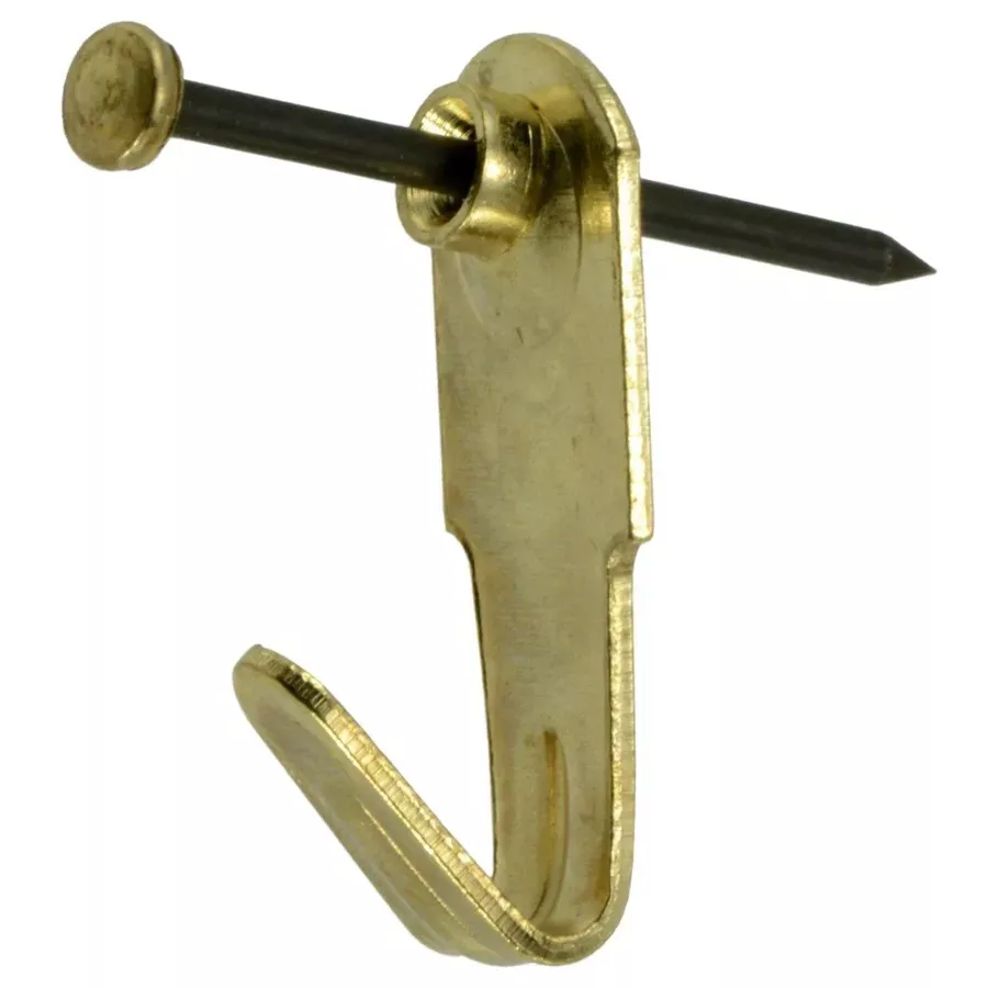Midwest Fastener Pro Picture Hanger - Brass - 10 lb - 3 pk