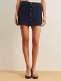 Mila Mini Skirt - Navy Blazer