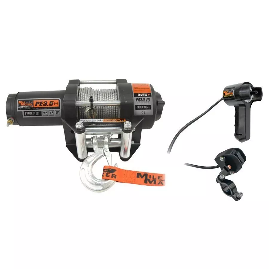 Mile Marker PE3.5 ES Waterproof ATV Electric Winch