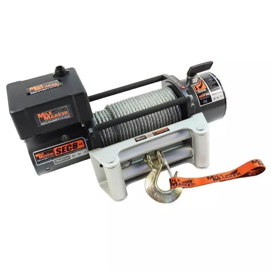Mile Marker SEC8 ES Waterproof Electric Winch - 8,000 lb