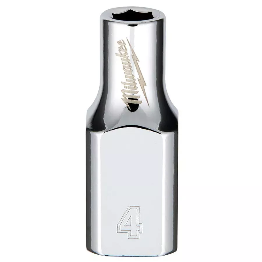 Milwaukee Metric 1/4" Drive 6 PT Socket with FOUR FLAT™ Sides