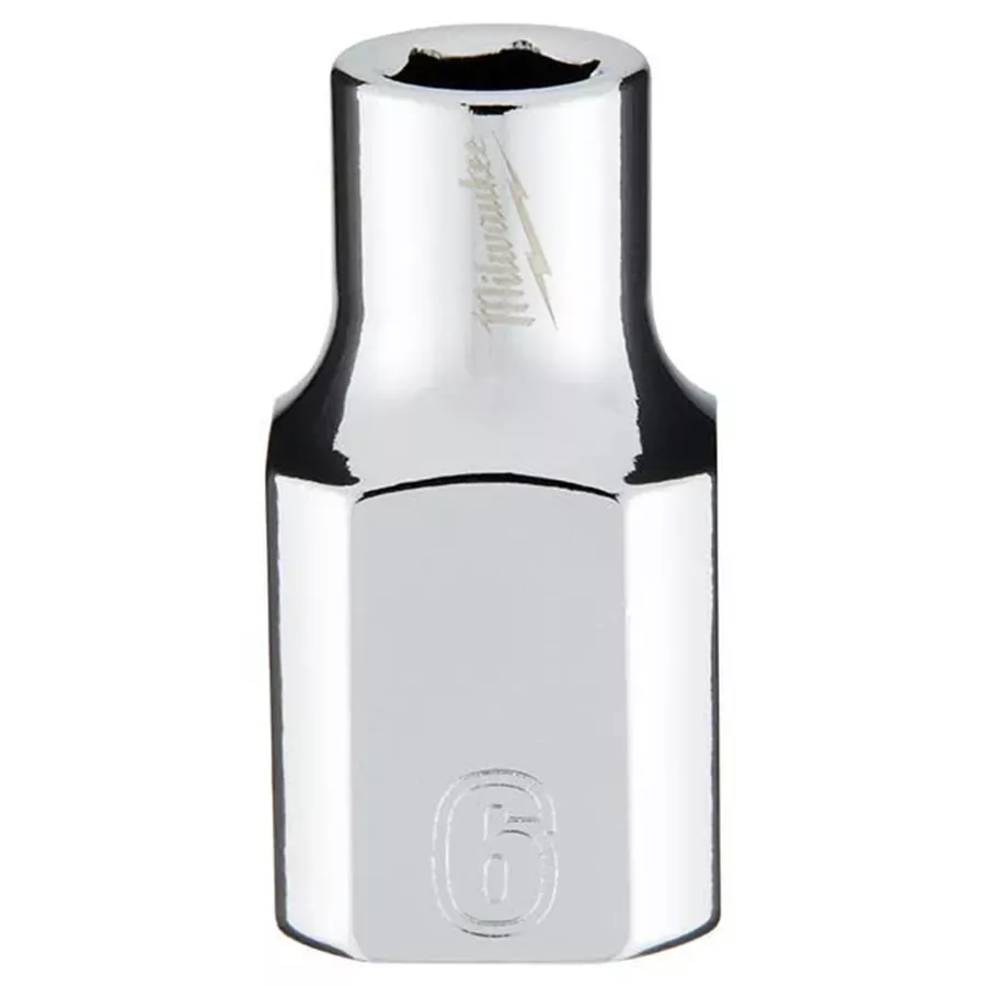 Milwaukee Metric 3/8" Drive 6 PT Socket with FOUR FLAT™ Sides