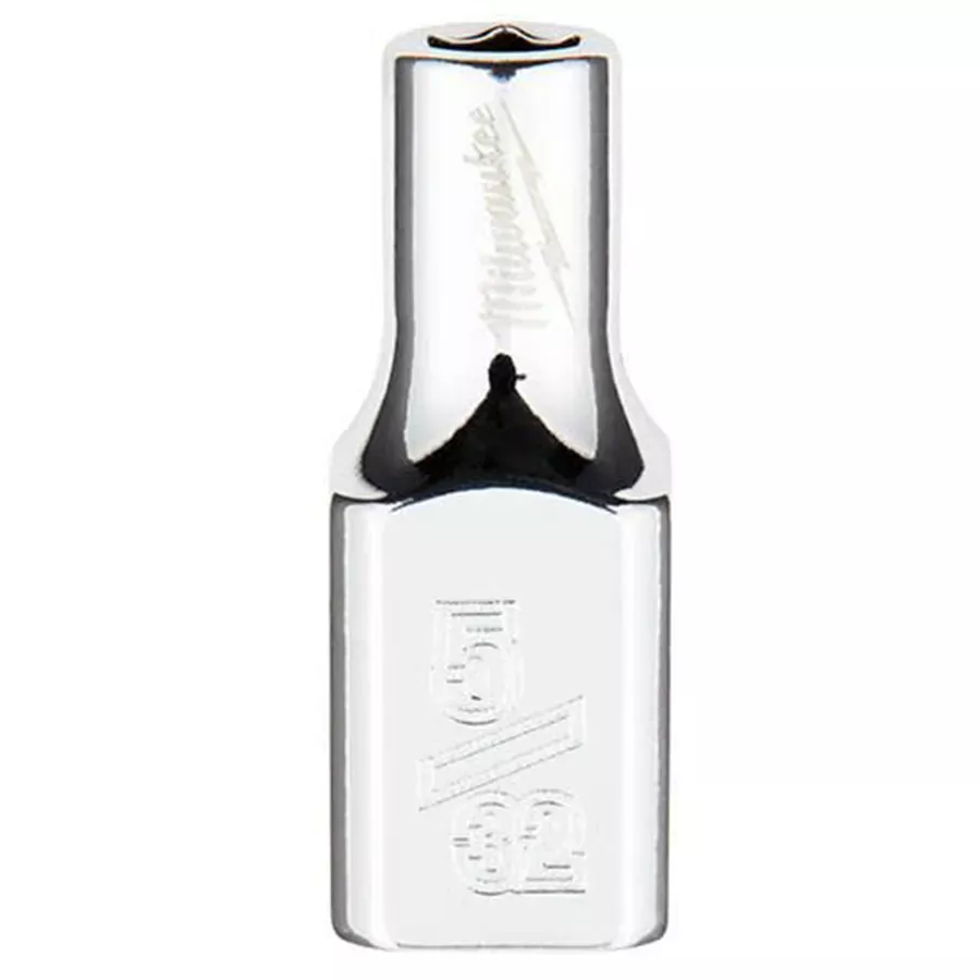 Milwaukee SAE 1/4" Drive 6 PT Socket with FOUR FLAT™ Sides