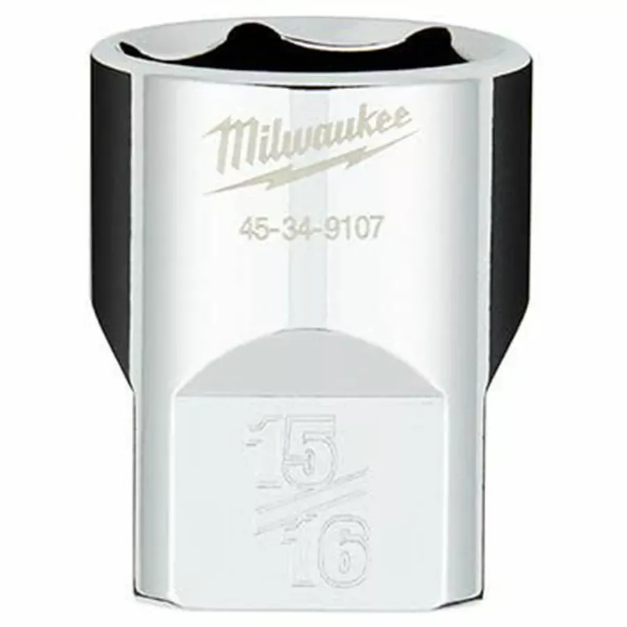 Milwaukee SAE/Metric 1/2" Drive 6 PT Socket with FOUR FLAT™ Sides - 15/16"