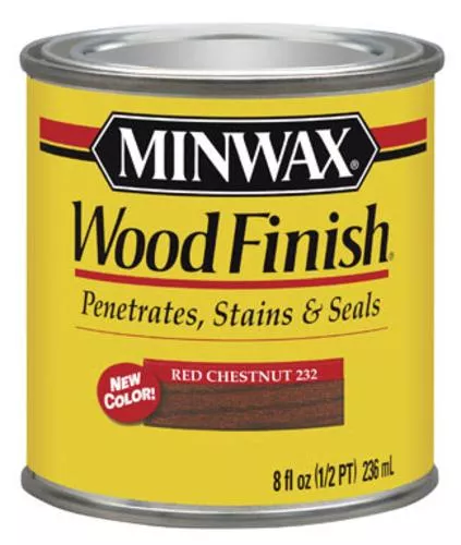 Minwax 22320 Interior Wood Finish, Red, 1/2 Pint