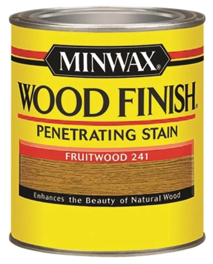 Minwax 22410 Interior Wood Finish Stain, 1/2 Pint, Fruitwood