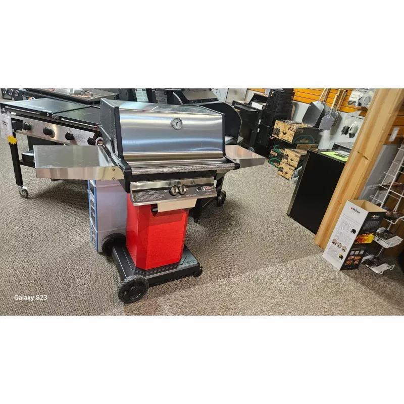 Modern Home Products (MHP) TJK Natural Gas Grill on an Inground Post TJK-N + OCOLER