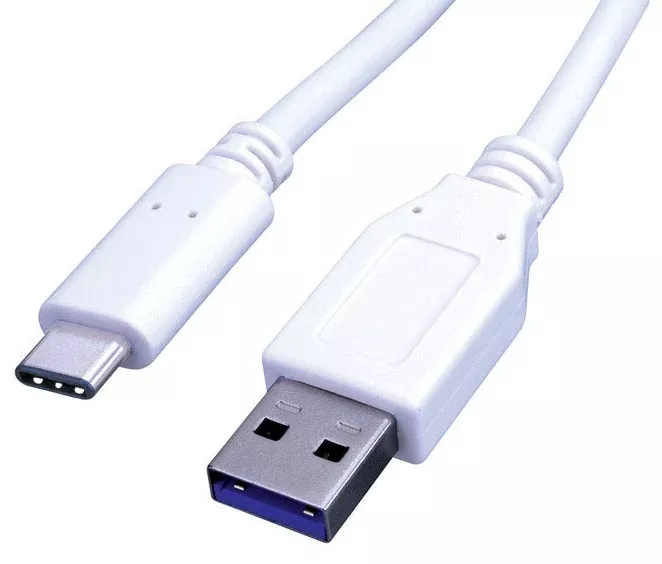 Monster JHIU0021 Just Hook It Up USB Cable, White, 3'