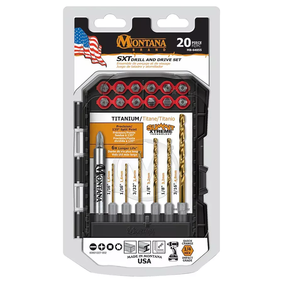 Montana Brand Drill and Drive Set - 20 pcs