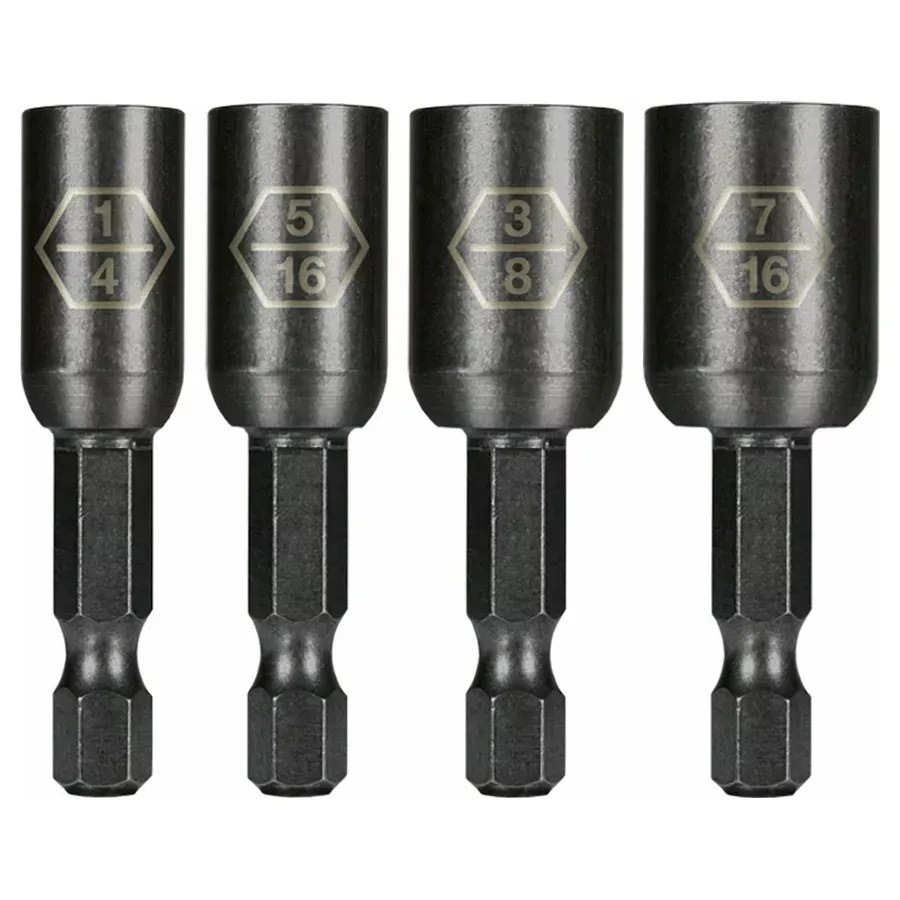 Montana Brand Standard Magnetic Nut Driver Set - 4 pcs