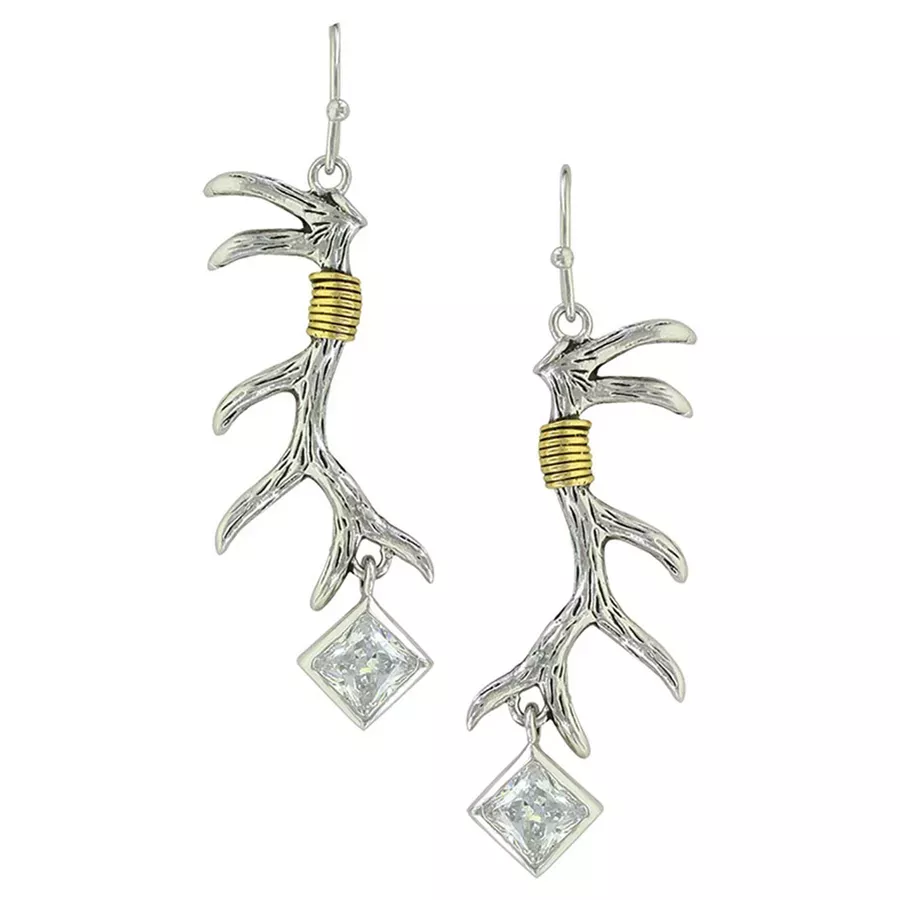 Montana Silversmiths Women's Pursue The Wild Nature's Art Earrings - Silver