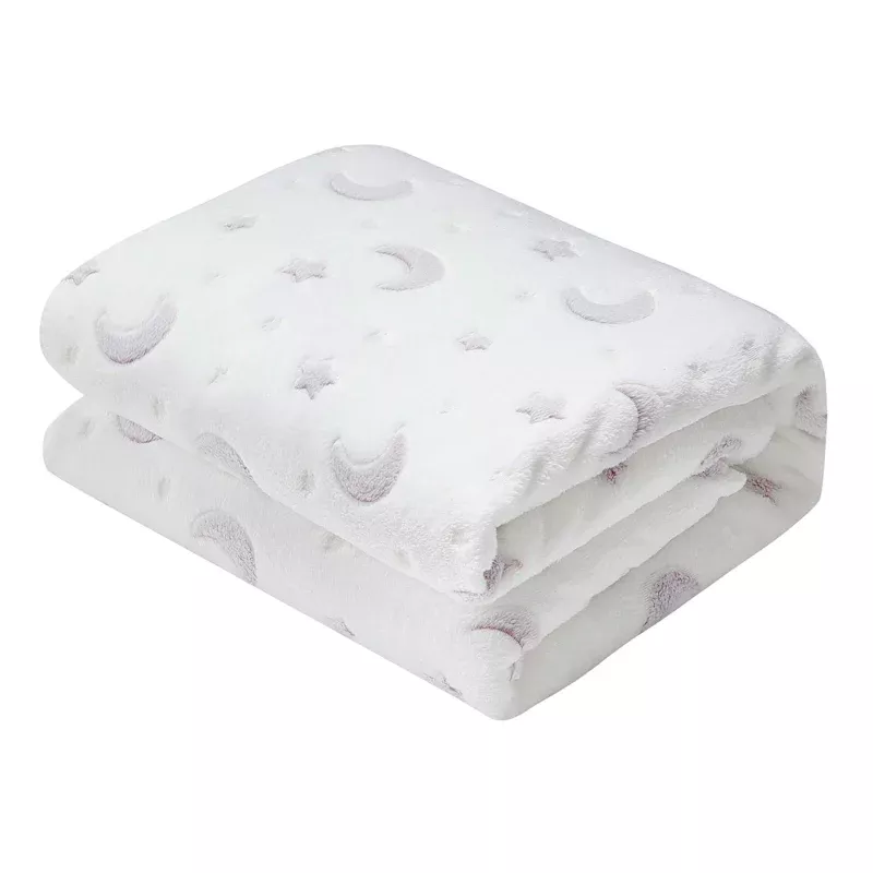 Moon & Stars Glow in the Dark Throw Blanket, 50x60