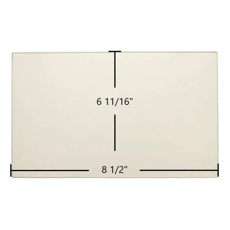 Morso Dove Single Door Rectangle Replacement Glass 8 1/2″ x 6 11/16″ (Part #Dove-s-dr)