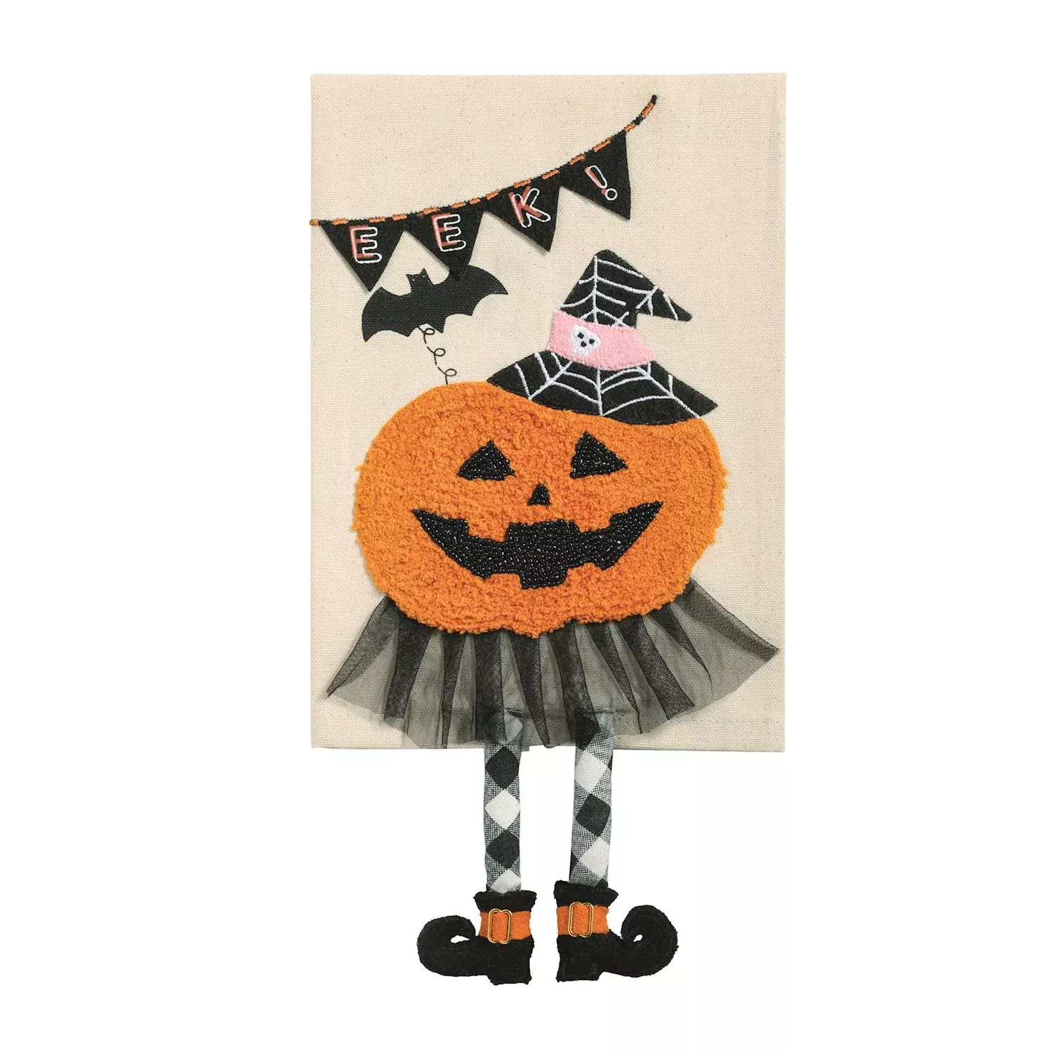 Mud Pie - Pumpkin Dangle Leg Towel