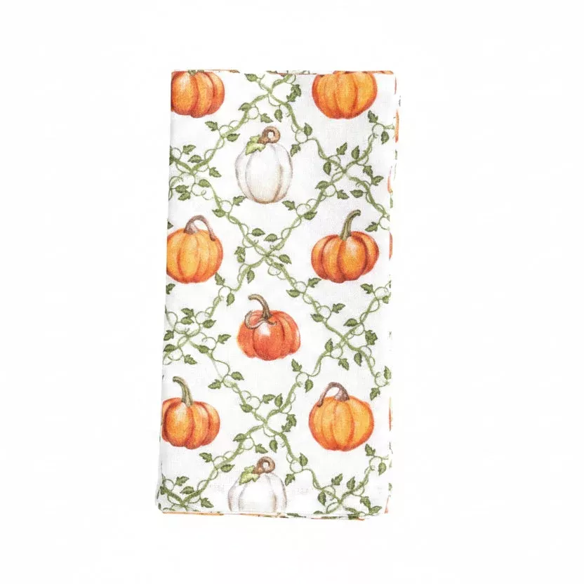 Mud Pie - Pumpkin Vine Cloth Napkins