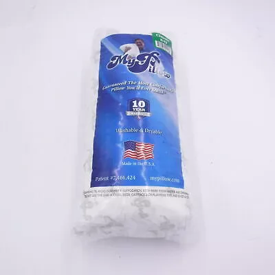 MyPillow Classic Firm Pillow All Night Cooling White Queen 18.5″x28″H Cotton