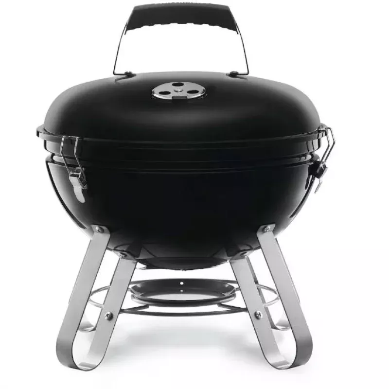 Napoleon 14 Inch Portable Charcoal Kettle Grill – Black – NK14K-LEG