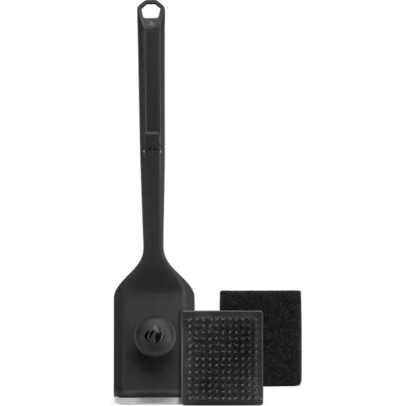 Napoleon GABR004 Pro Series Premium Dual Head Grill Brush, Stainless Steel Bristle, Slip-Resistant Grip Handle