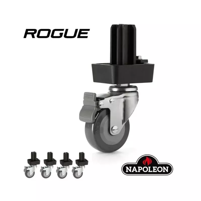 Napoleon Gas Grill Rogue Heavy Duty Swivel Castors Wheel Up Grade Kit S82002