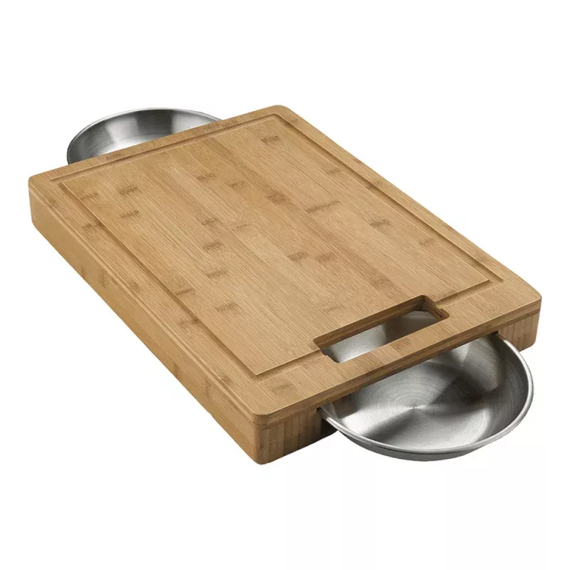 Napoleon Grills 70012 PRO Cutting Board with Stainless Steel Bowls
