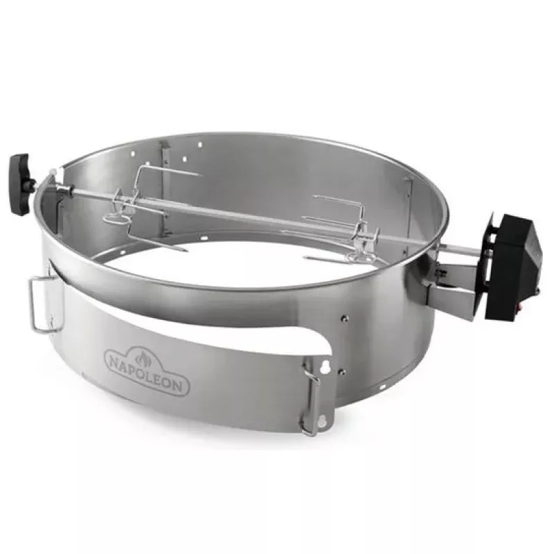 Napoleon Heavy Duty Stainless Steel Charcoal 22 inch Kettle Oven / Rotisserie Ring Kit 69221