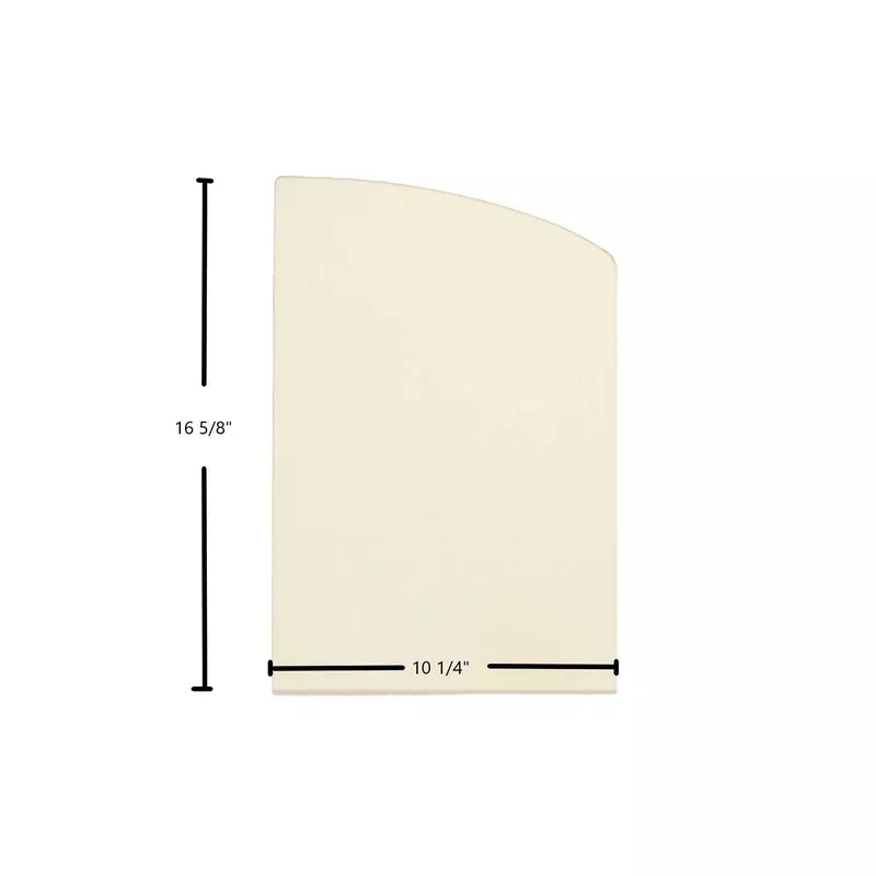 Napoleon NZ-26WI Side Ceramic Glass Panel | 10 1/4″ x 16 5/8″ | Replaces W010-1512 / W010-1513