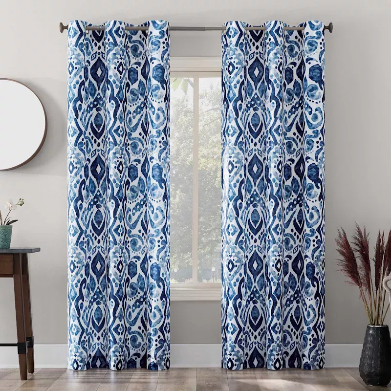 Narissa Blue Light Filtering Grommet Curtain Panel, 84"