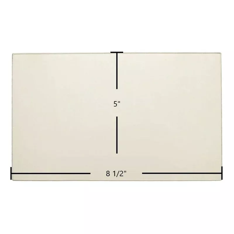 Nashua 2 Side Ceramic Glass Panel | 8 1/2″ x 5″