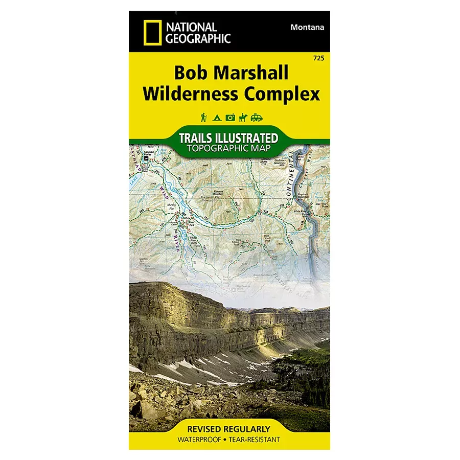 National Geographic Bob Marshall Wilderness Map
