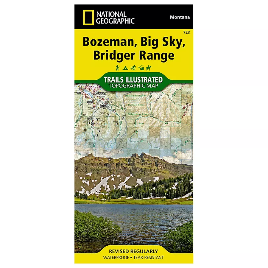 National Geographic Bozeman/Big Sky/Bridger Range Map