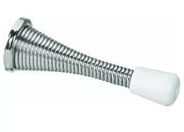 National Hardware 75-6261 Bright Chromium Plated Spring Doorstop, 2-13/16"