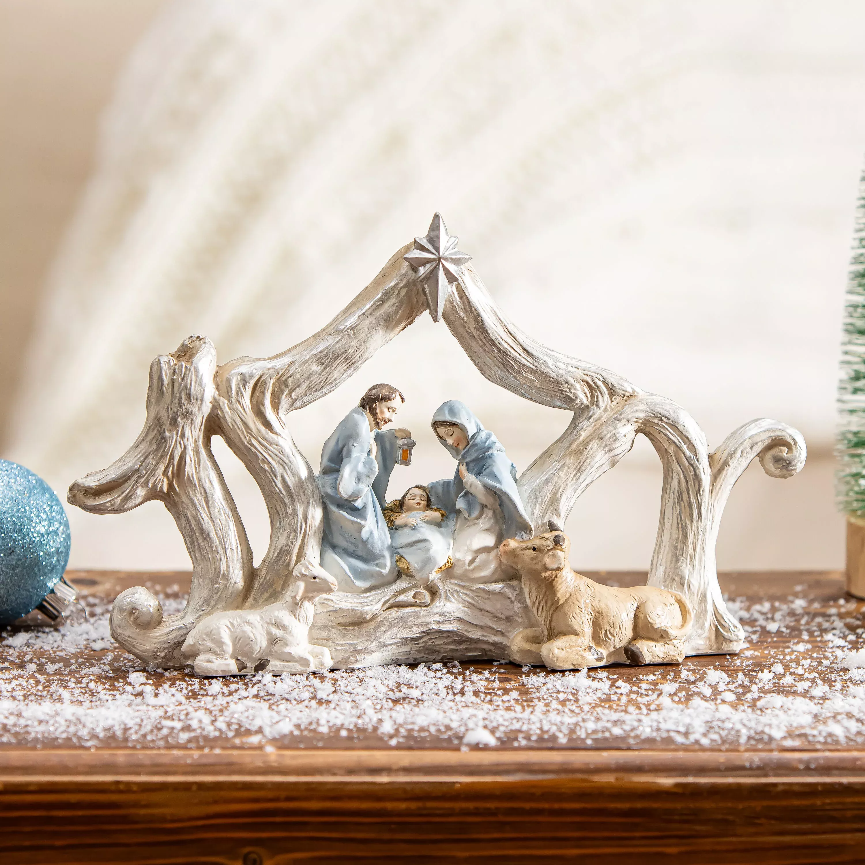 Nativity Table Decor Resin, 11.5"L x 7"H