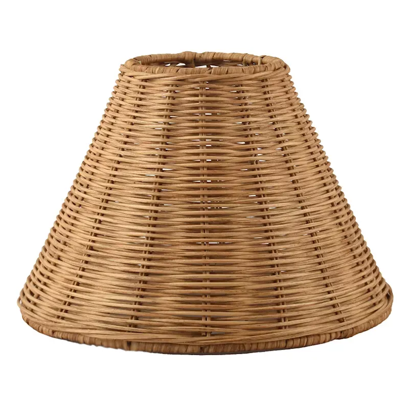 Natural Rattan Table Lamp Shade, 10"