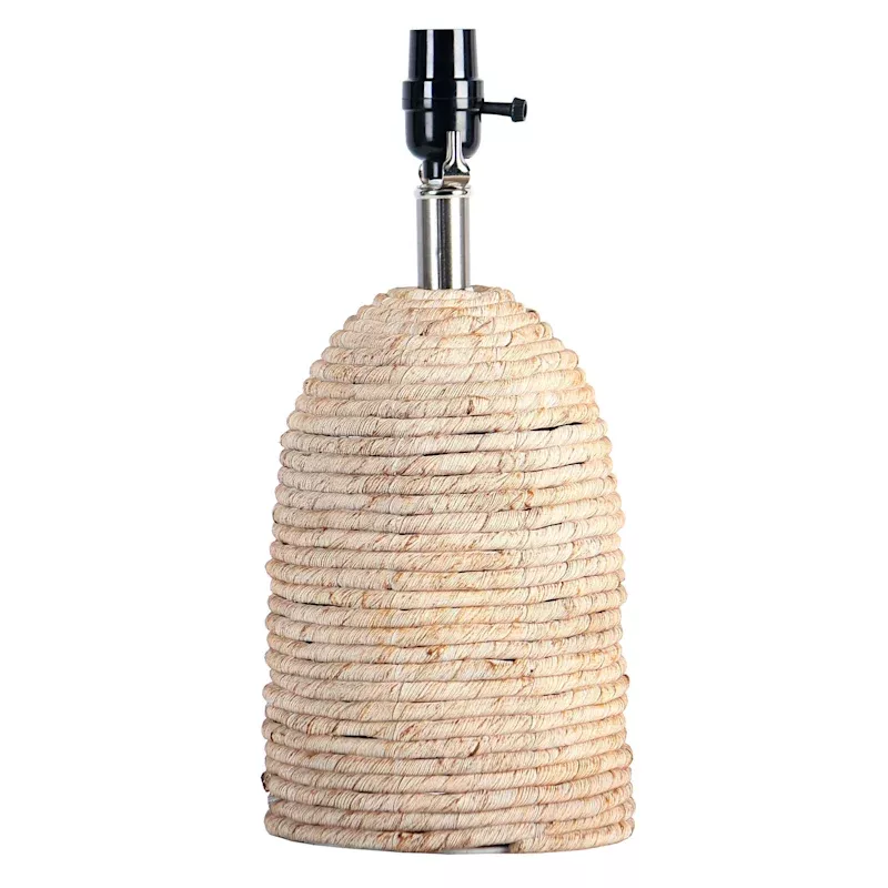 Natural Rope Lamp Base, 15"