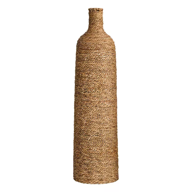 Natural Twist-Weave Seagrass Vase, 29"