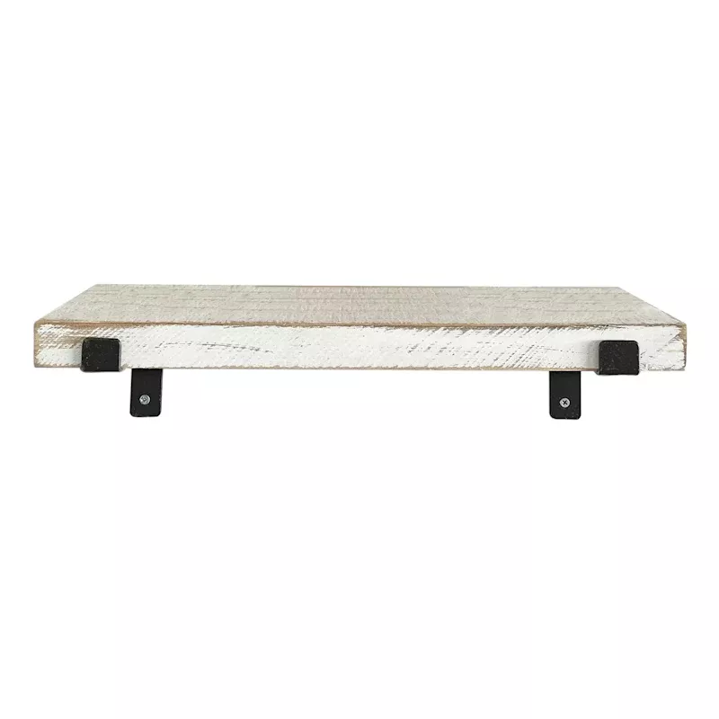 Natural Wooden Wall Shelf, 16"