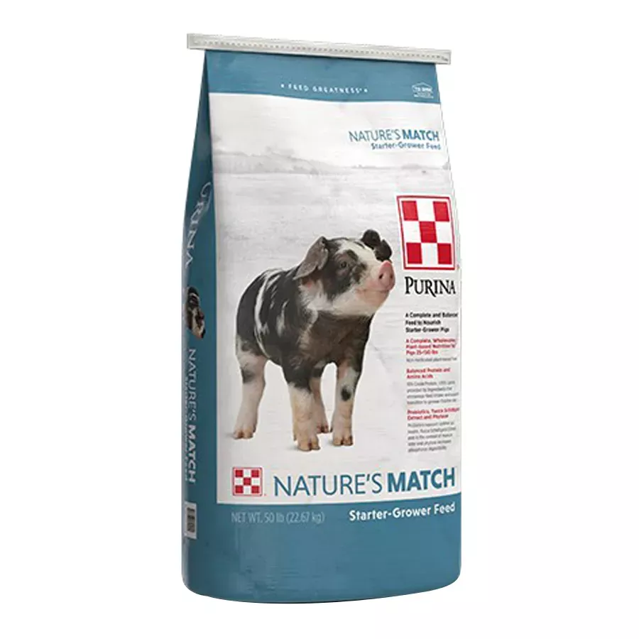 Natures Match Starter-Grower Pig Feed - 50 lb