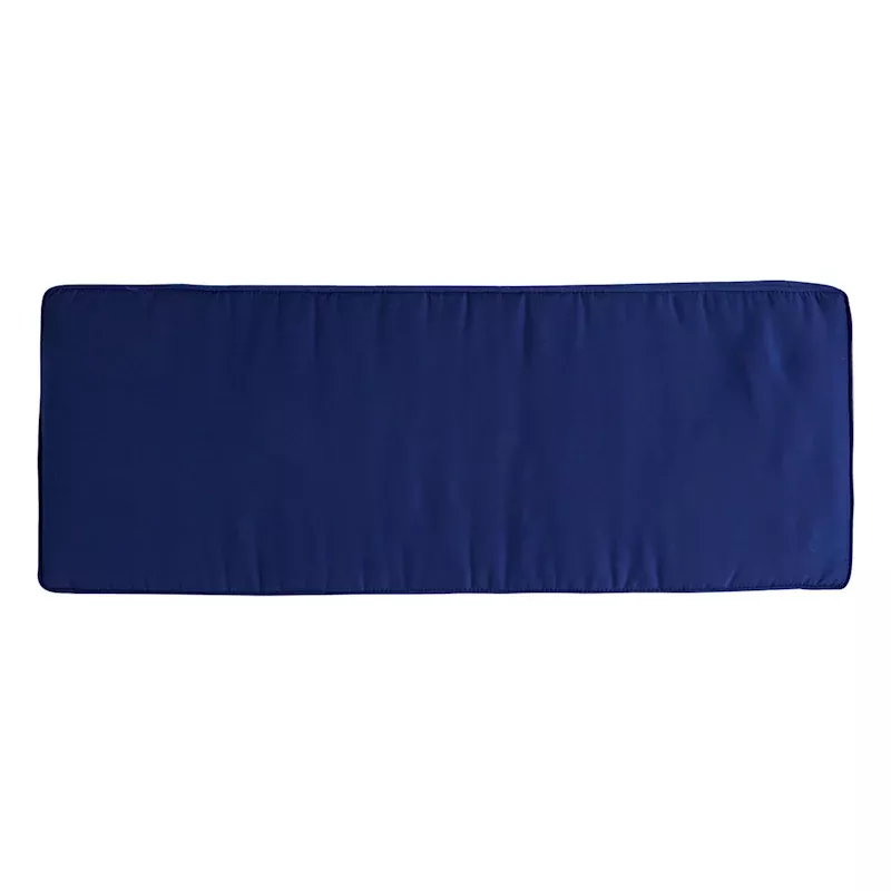 Navy Blue Canvas Outdoor Bench Cushion