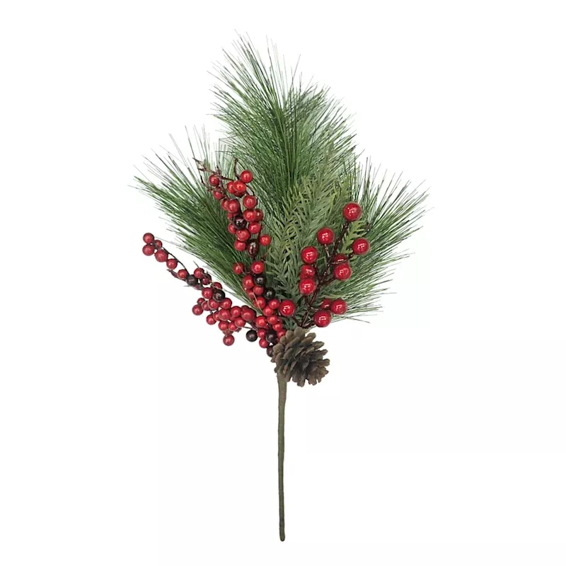 Needle Pine & Berry Pick, 18"