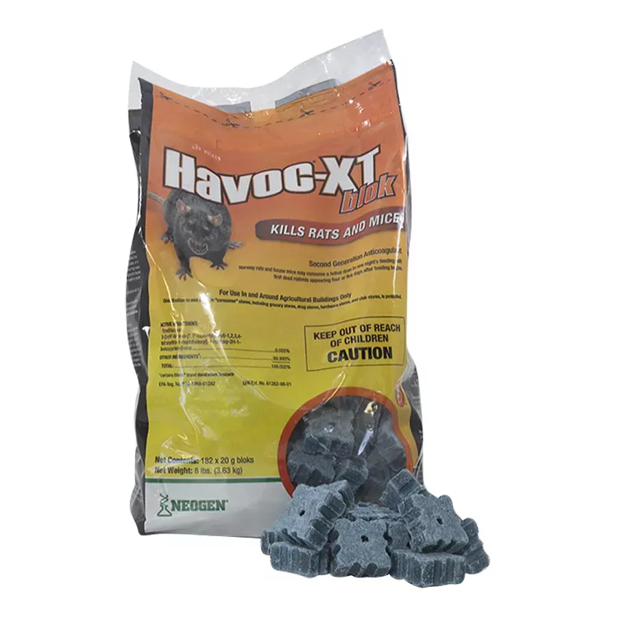 Neogen Havoc XT Rat Bait Block Pouch - 8 lb