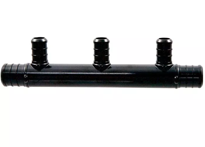 Nibco PX30505 Multi-Port PEX Tee with Open End, 3 Port, Black