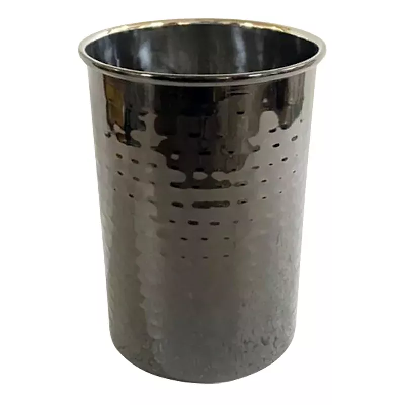 Nickel Hammered Utensil Crock