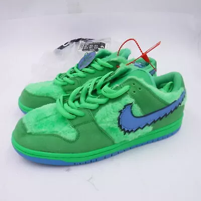 Nike SB Dunk Low Grateful Dead Bear Green Spark CJ5378 300 Size US 10 NEW NO BOX