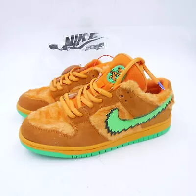 Nike SB Dunk Low Grateful Dead Orange Bear CJ5378 800 Size US 10 NEW NO BOX