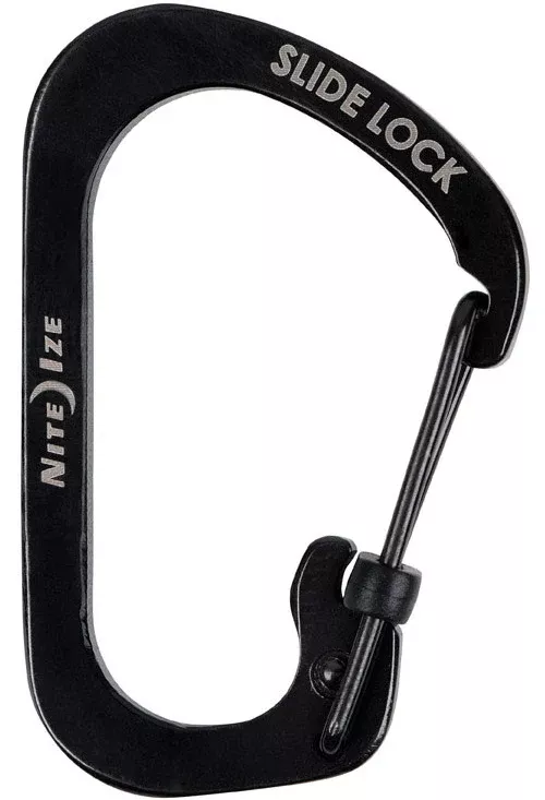 Nite Ize CSL2-01-R6 SlideLock Carabiner, Black