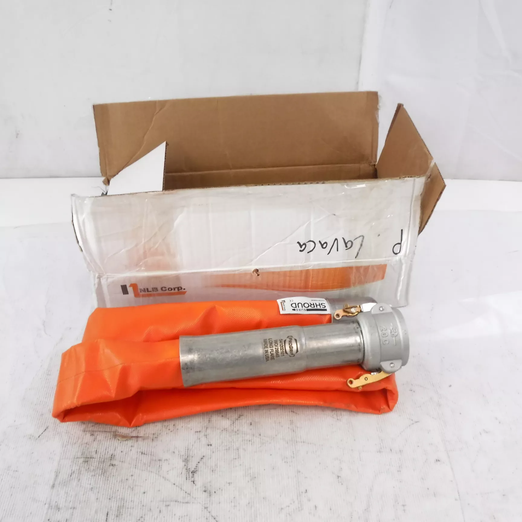NLB Corporation 6′ 40K PSI Orange Sure Shroud Custom Crimp Hose DM60892-6